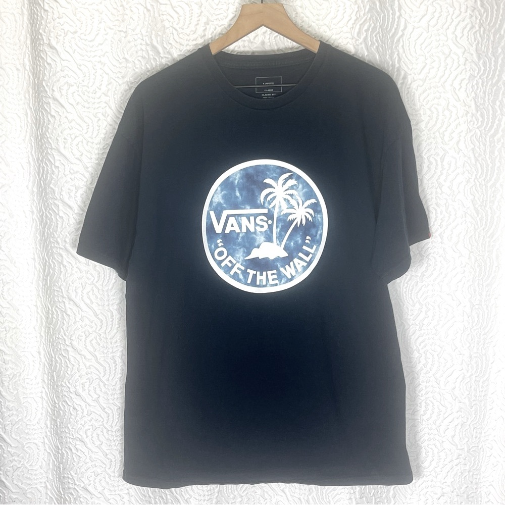 VANS Classic Fit "Off The Wall" Palm Tree Tie-Dye T-Shirt